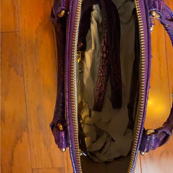 BRAHMIN Royal Purple Duxbury Satchel - Picture 3 of 5